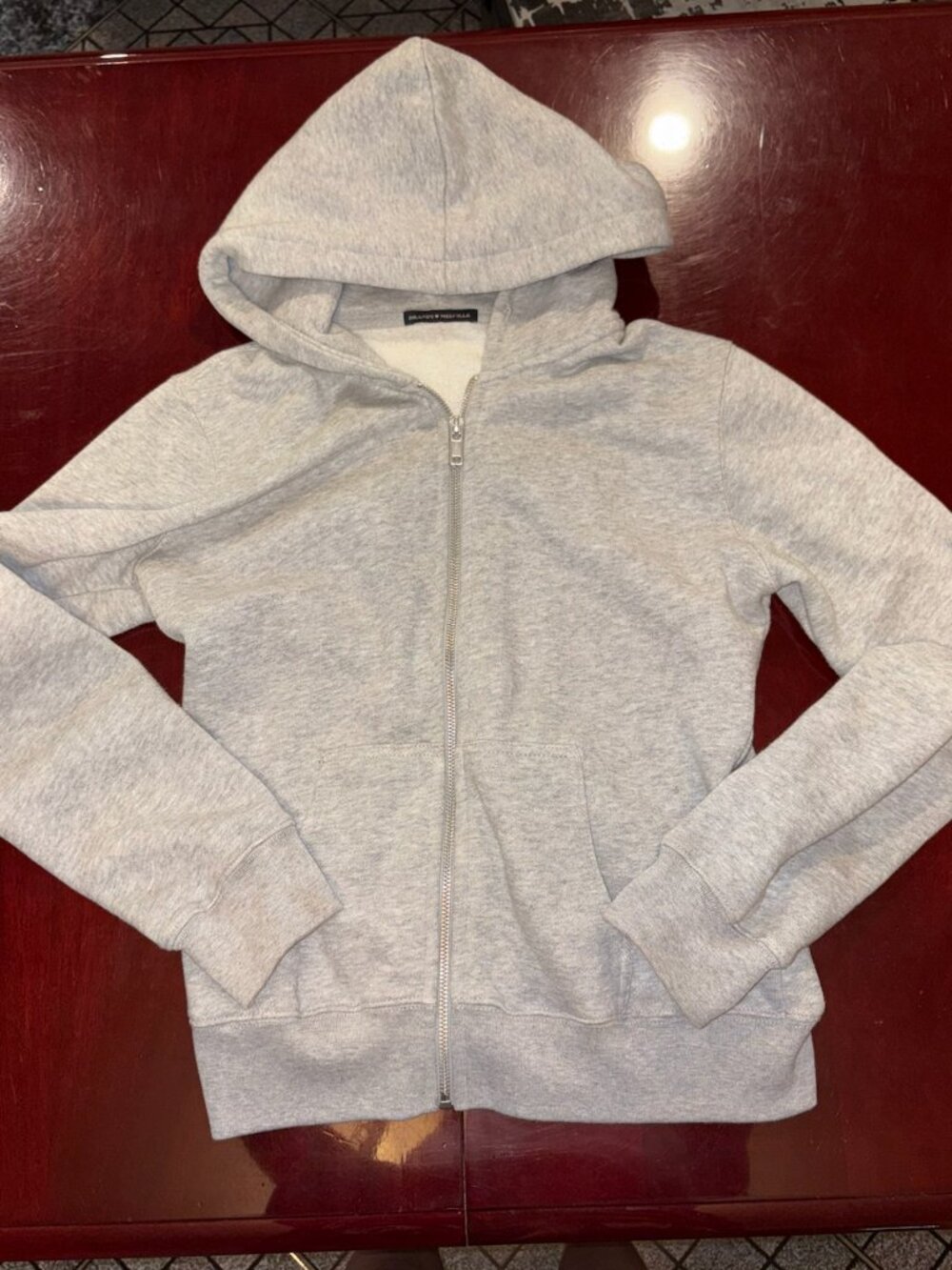 Brandy Melville Grey Zip Up - Picture 1 of 4